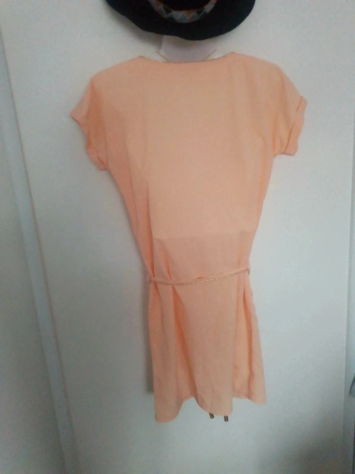 Lindo vestido dourado e pêssego 36/38 – photo 5